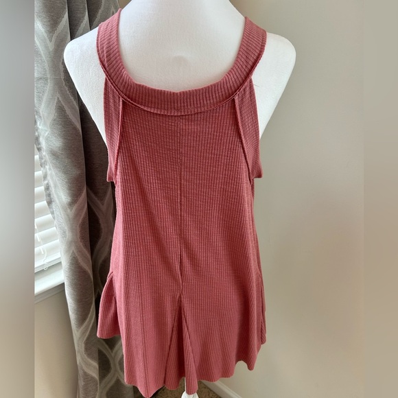 Pink Sleeveless Ribbed Top - Picture 5 of 7